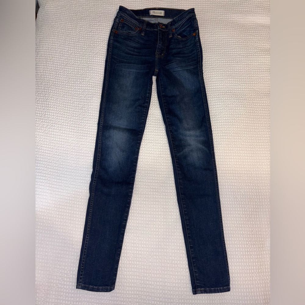 Madewell womens 9” high riser skinny skinny jeans 25 tall